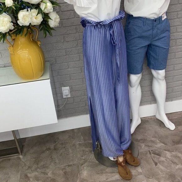 Lucy Paris High Waisted Pants w Tie Size XL - Picture 1 of 15